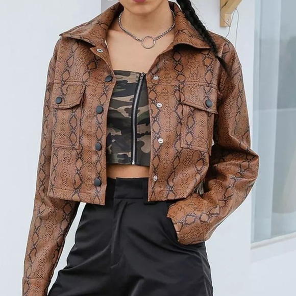 GLAM GARAGE Jackets & Blazers - SNAKESKIN JACKET